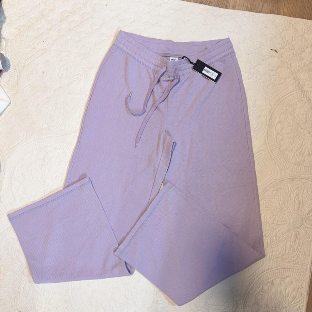 Aritzia Lavender Wide Leg Pants